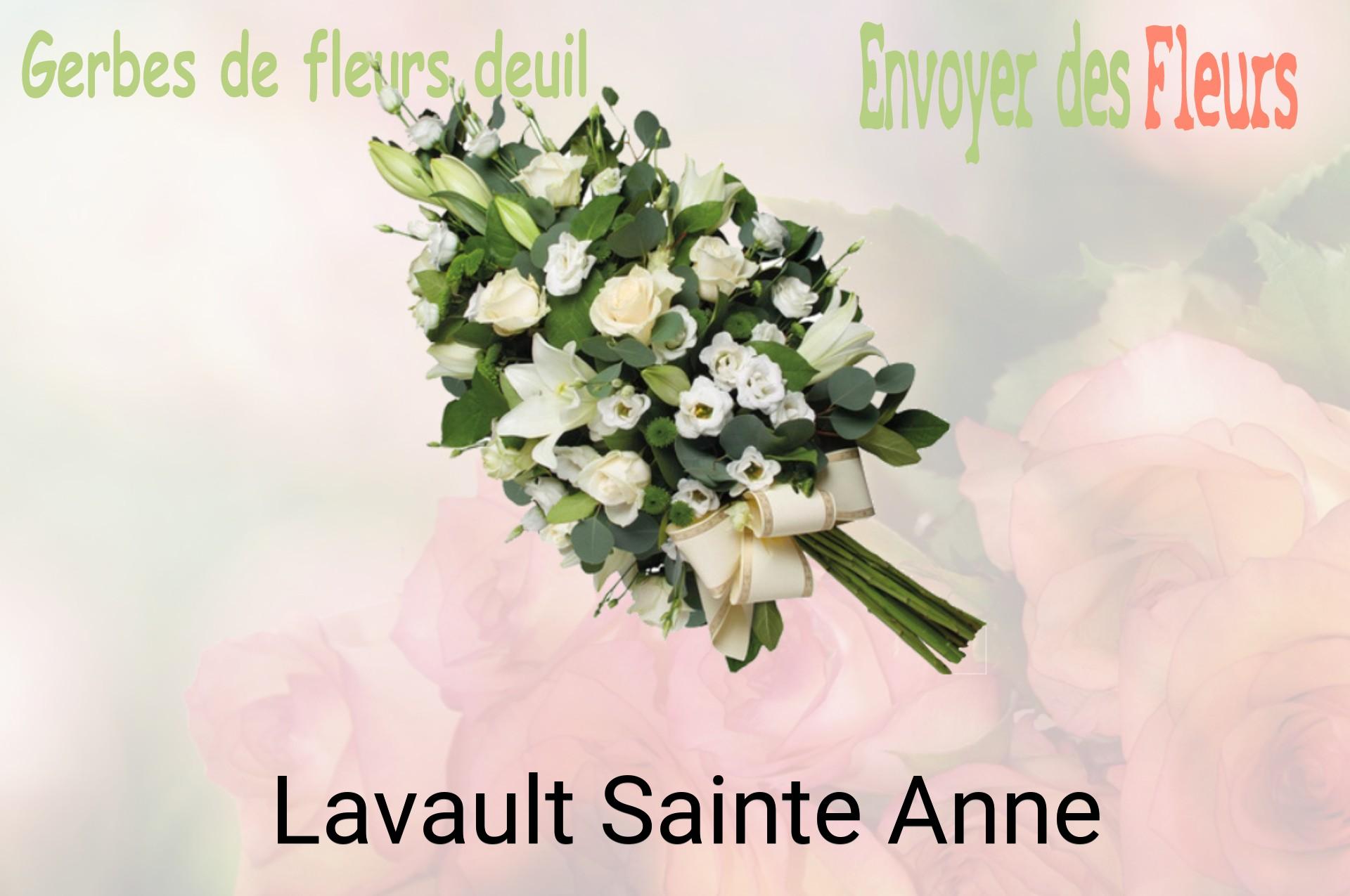 Gerbe de fleurs de deuil livrée à Lavault-Sainte-Anne